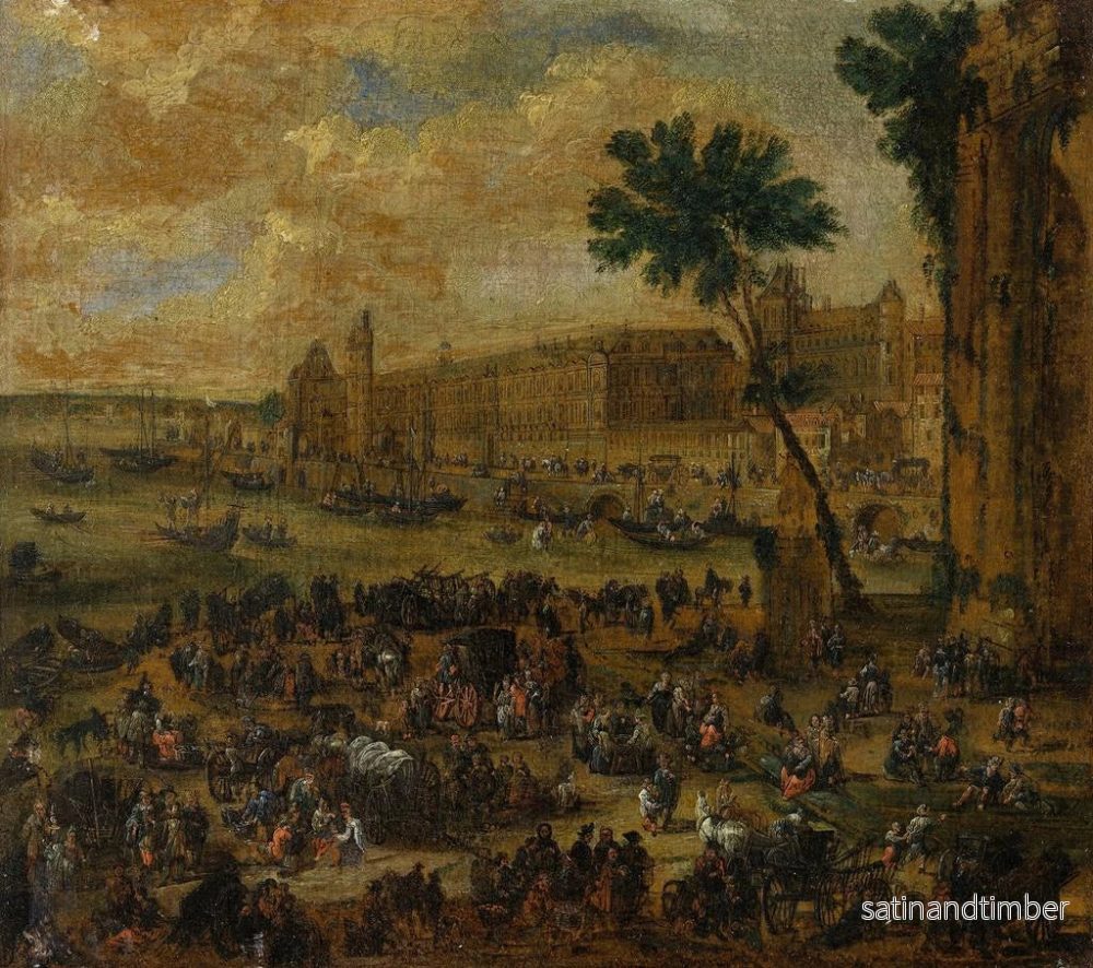 Reproduktion av målningen Le Louvre och vattengalleriet sett från Pont Neuf - Pieter Casteels - Bild 2