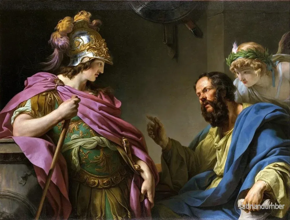 Reproduktion av målningen Alcibiades undervisad av Sokrates - François-André Vincent - Bild 2