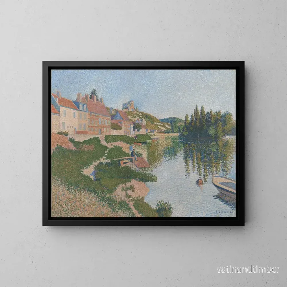 Reproduktion av målningen Les Andelys - Paul Signac