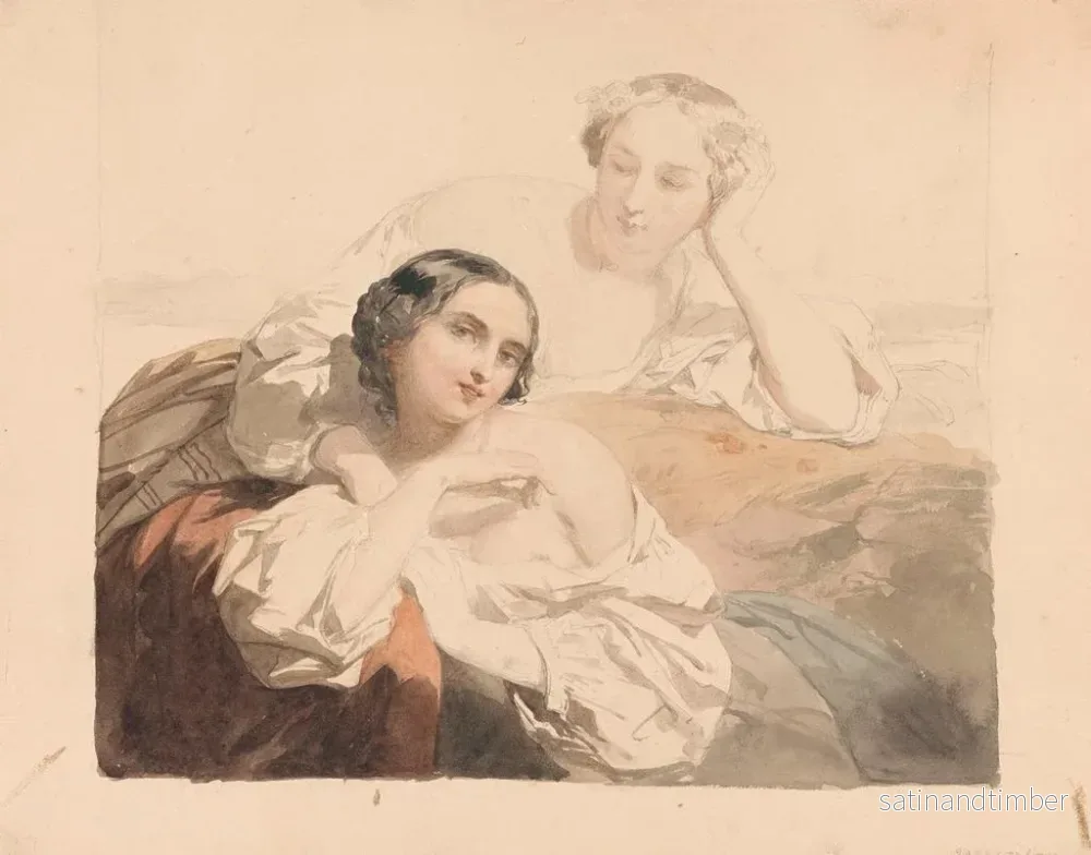Reproduktion av målningen Les Glaneuses - Nicaise De Keyser - Bild 2