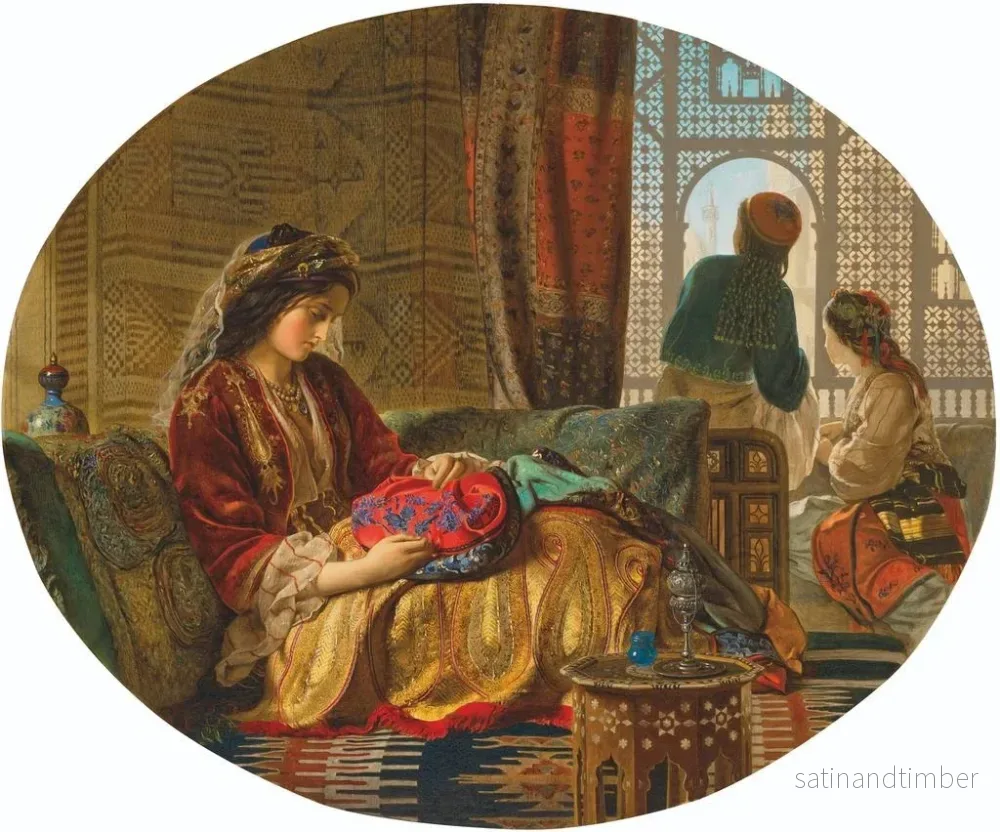 Reproduktion av målningen La dame Zegri Xarifa rose etc. - Francis John Wyburd - Bild 2