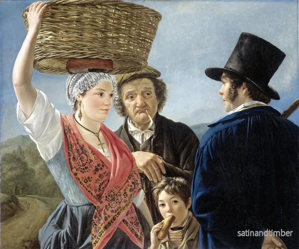 Reproduktion av målningen Rumeurs de marché - Jean Henri de Coene - Bild 2