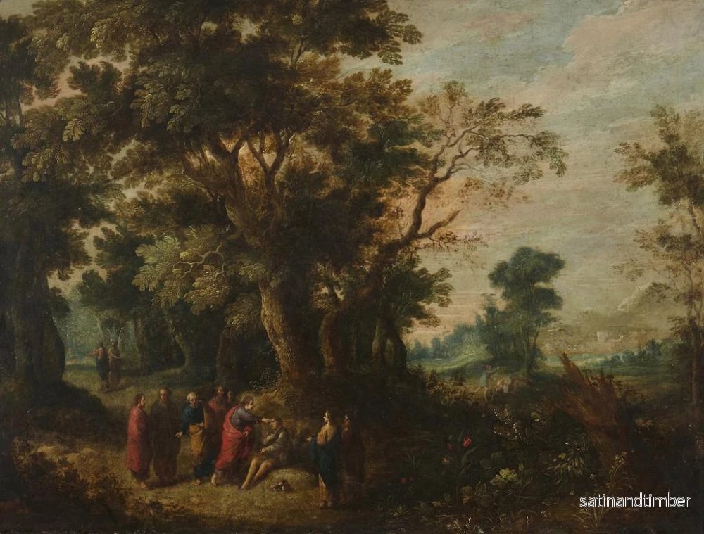 Reproduktion av målningen Le Christ guérissant les aveugles - David Vinckboons - Bild 2