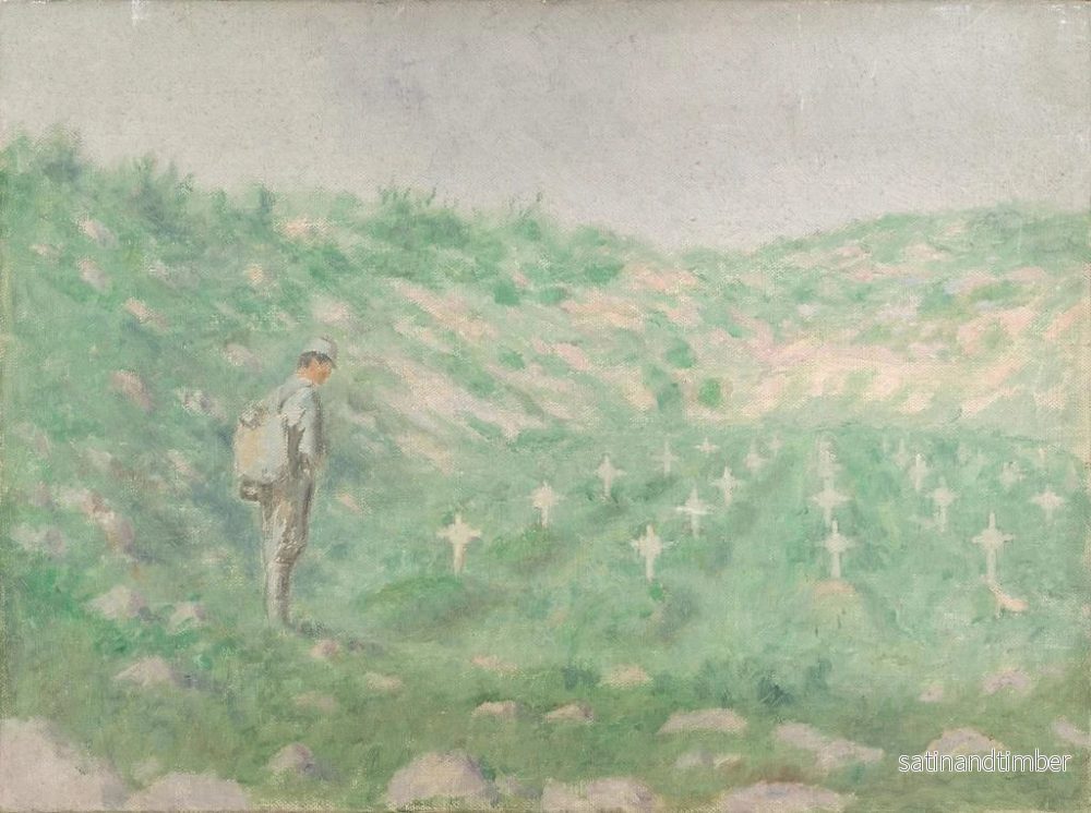 Reproduktion av målningen Cimetière militaire - Dezider Czader - Bild 2