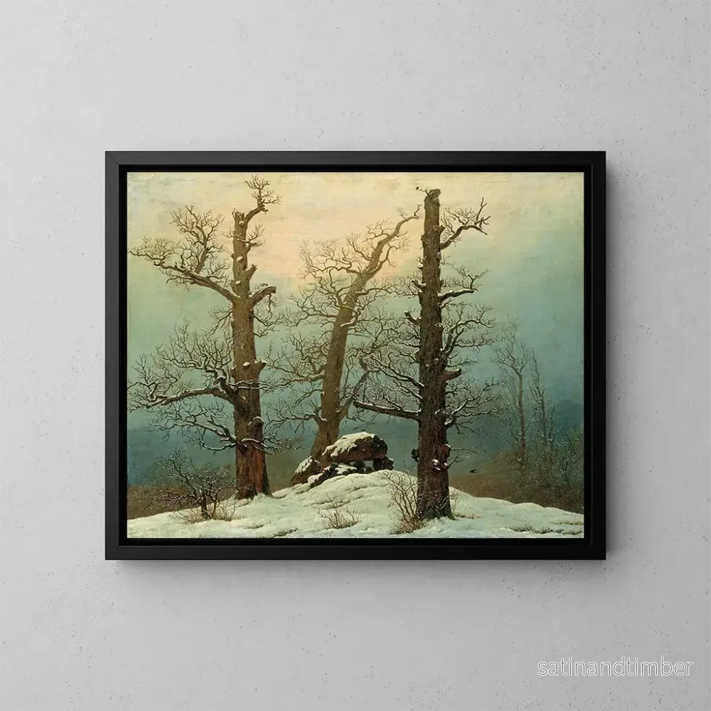 Reproduktion av målningen Cairn dans la neige - Caspar David Friedrich
