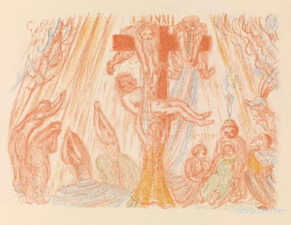 Reproduktion av målningen La Descente de la Croix - James Ensor - Bild 2