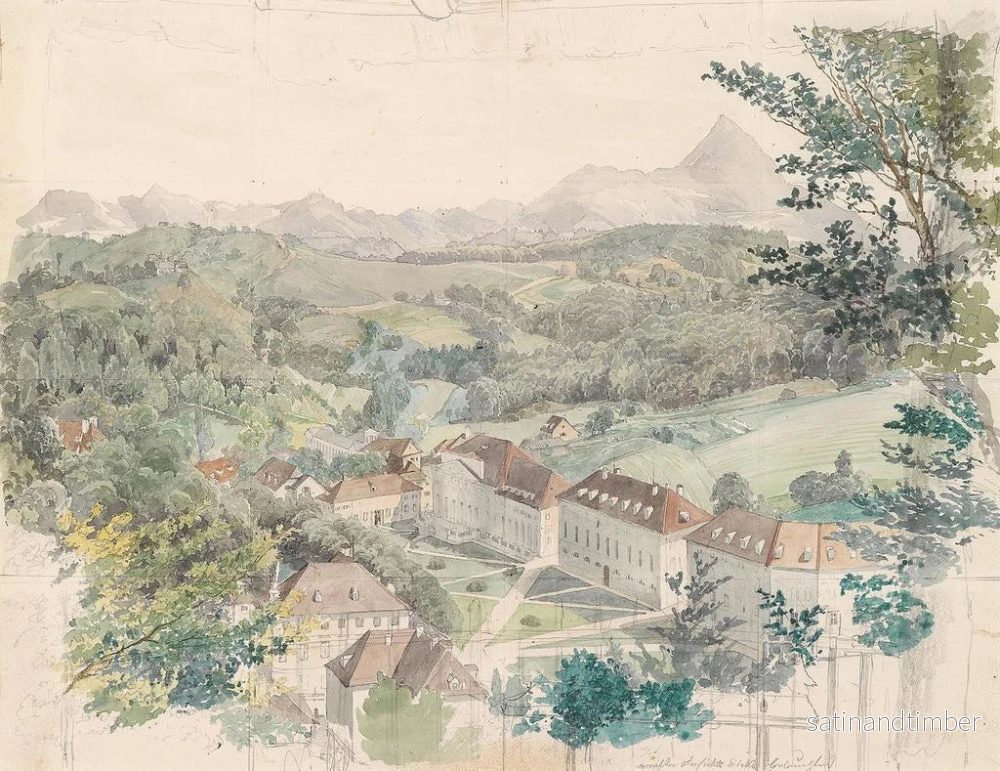 Reproduktion av målningen Vue sur le Bad Rohitsch Sauerbrunn - Johann Nepomuk Passini - Bild 2