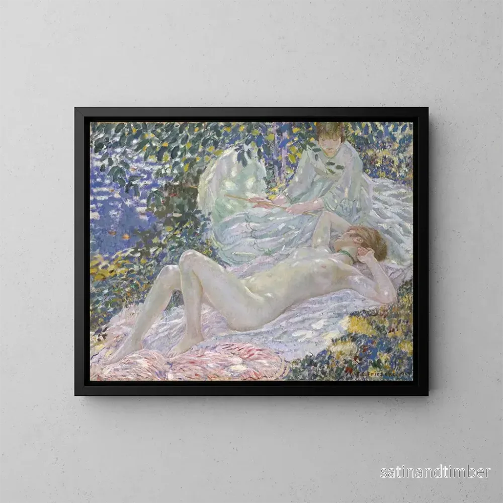 Reproduktion av målningen Sommar – Frederick Carl Frieseke Reproduktion av målningen Sommar – Frederick Carl Frieseke