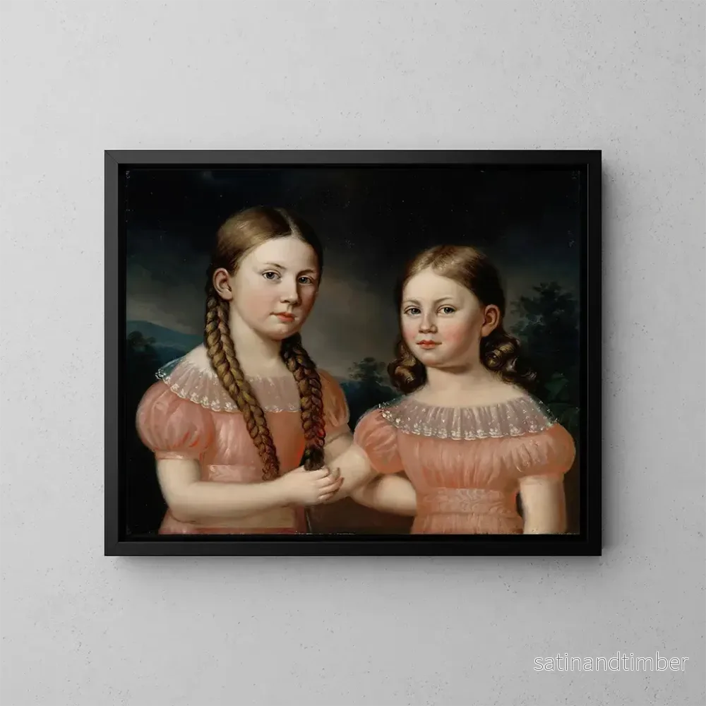 Reproduktion av målningen Jacobina och Helena Simelius – Johan Erik Lindh Reproduktion av målningen Jacobina och Helena Simelius – Johan Erik Lindh