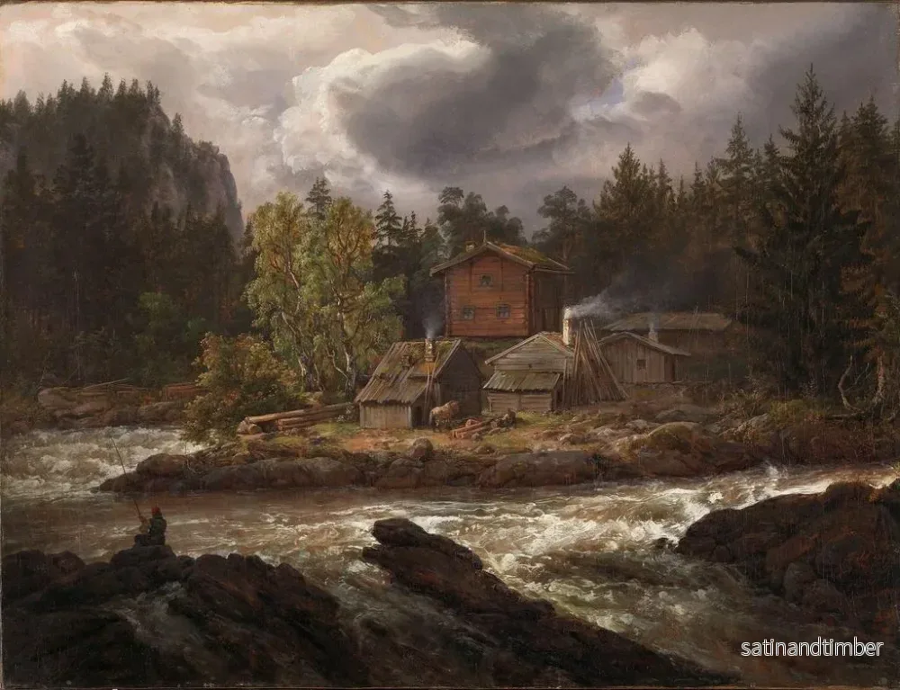 Reproduktion av målningen Vue de Hnefossen - Johan Christian Dahl - Bild 2