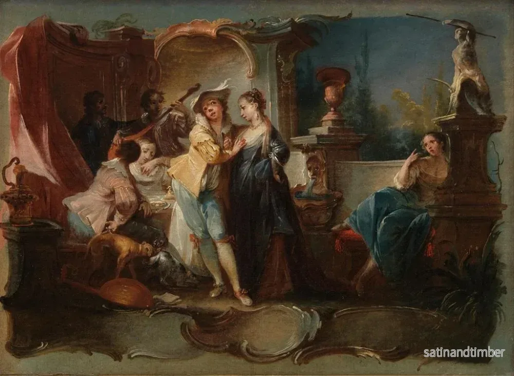 Reproduktion av målningen Den bortkomne son som lever med prostituerade - Johann Wolfgang Baumgartner - Bild 2