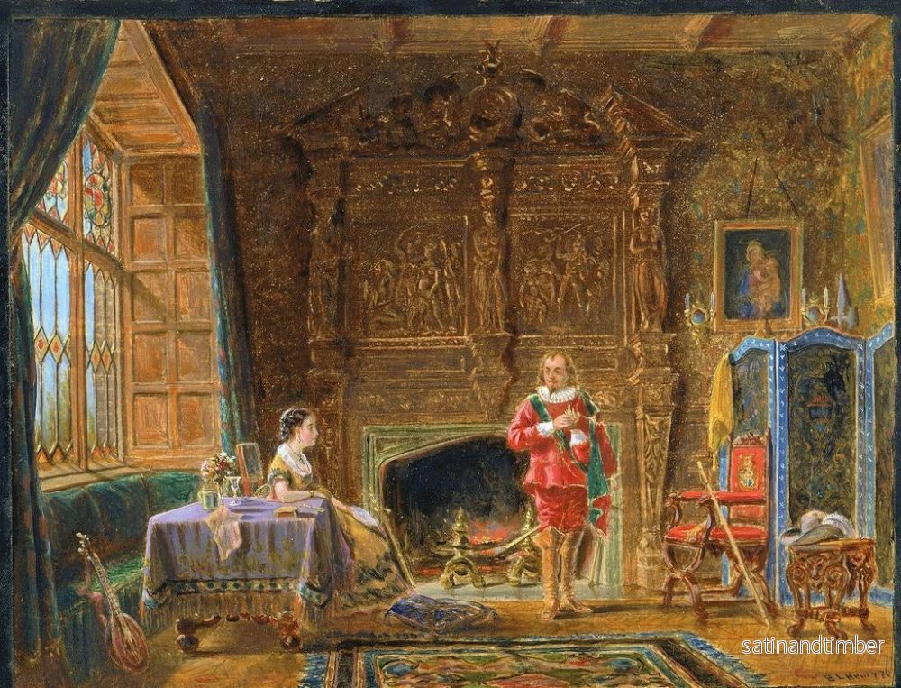 Reproduktion av målningen inomhus - Edward Lamson Henry - Bild 2
