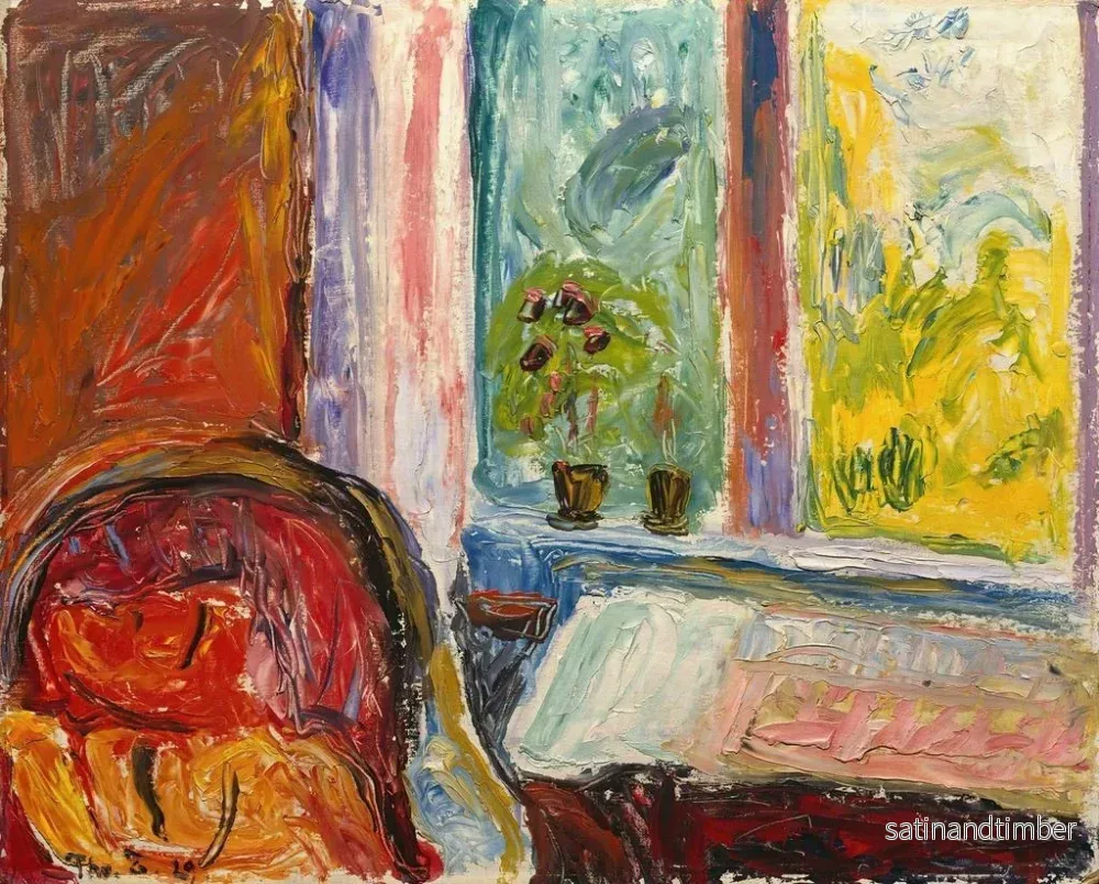 Reproduktion av målningen La chaise rouge - Thorvald Erichsen - Bild 2