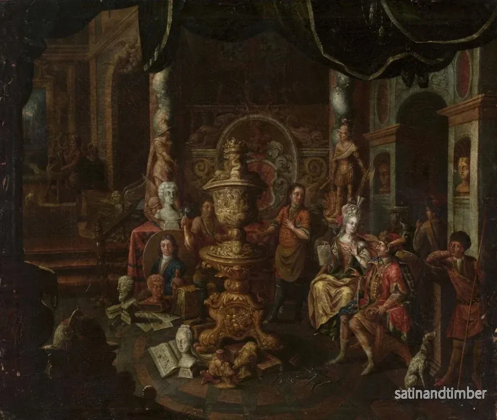 Reproduktion av målningen I konstnärens ateljé - Johann Georg Platzer - Bild 2