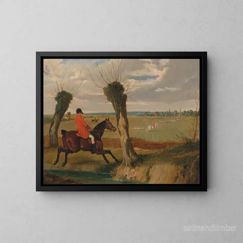 Reproduktion av målningen av Suffolk-jakten i full galopp – John Frederick Herring den äldre Reproduktion av målningen av Suffolk-jakten i full galopp – John Frederick Herring den äldre