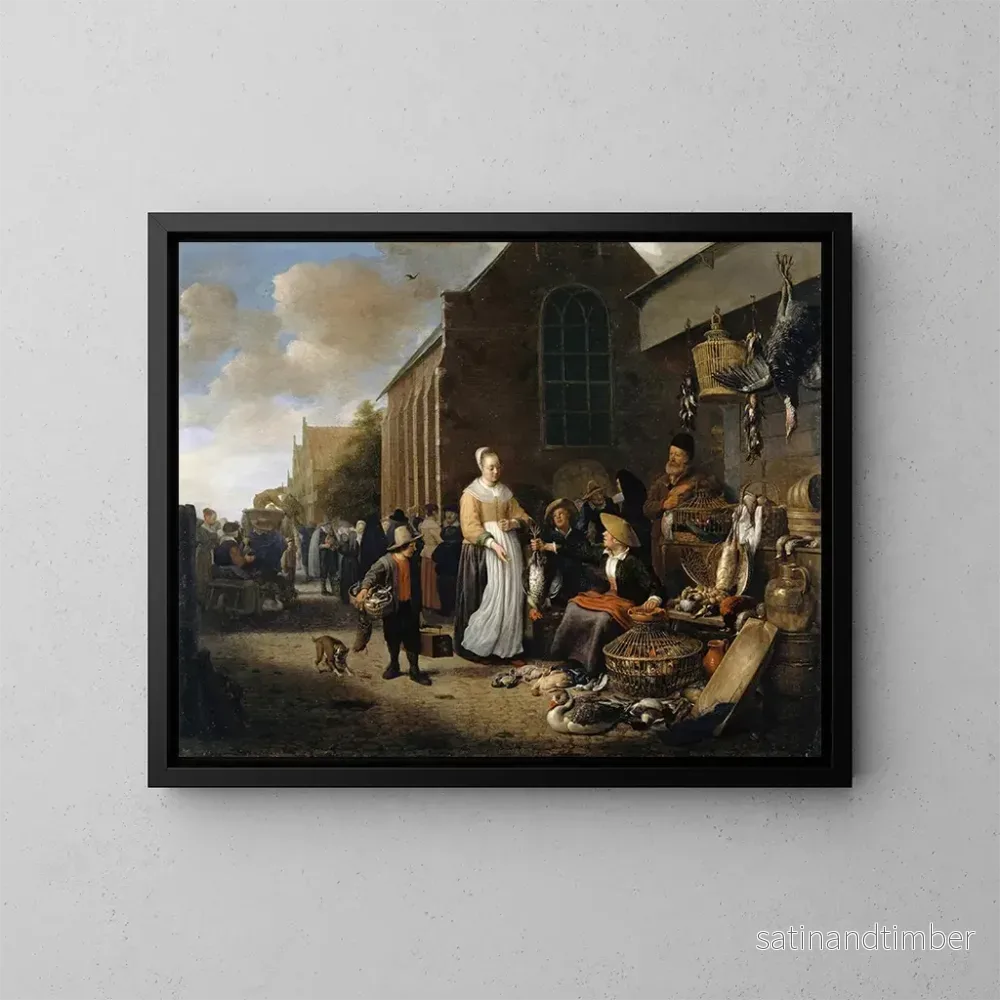 Reproduktion av målningen av Rotterdam – Hendrik Martensz Sorgh Reproduktion av målningen av Rotterdam – Hendrik Martensz Sorgh