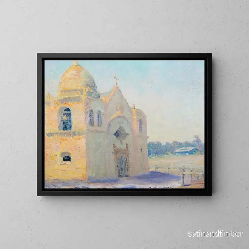 Reproduktion av målningen Mission de Carmel - William Posey Silva
