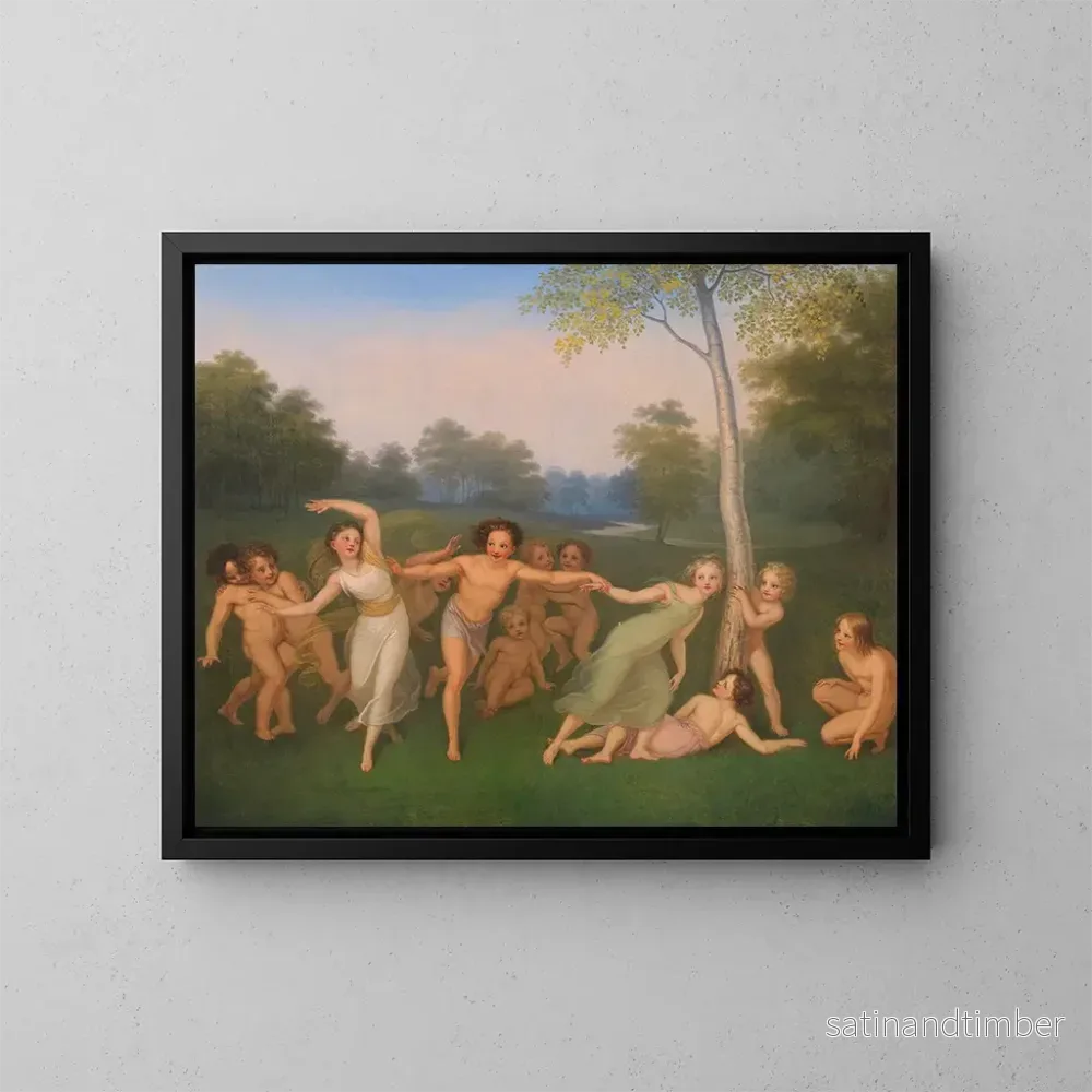 Reproduktion av målningen Le Cycle de la Vie des Saisons - Moritz August Retzsch