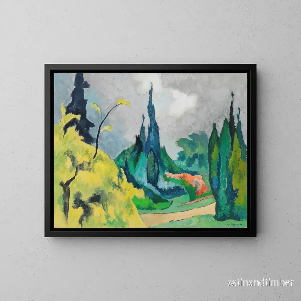 Reproduktion av målningen Parc Dilborn - Heinrich Nauen
