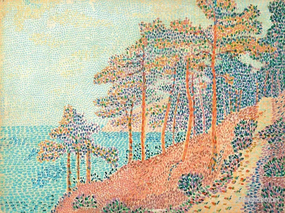 Reproduktion av målningen Le Petit Sentier men ledande till havet - Henri Person - Bild 2