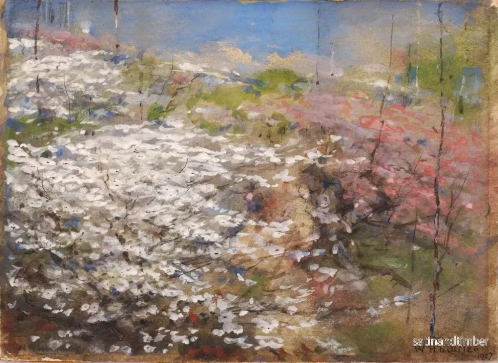 Reproduktion av målningen av blomsterfält - William Henry Holmes - Bild 2