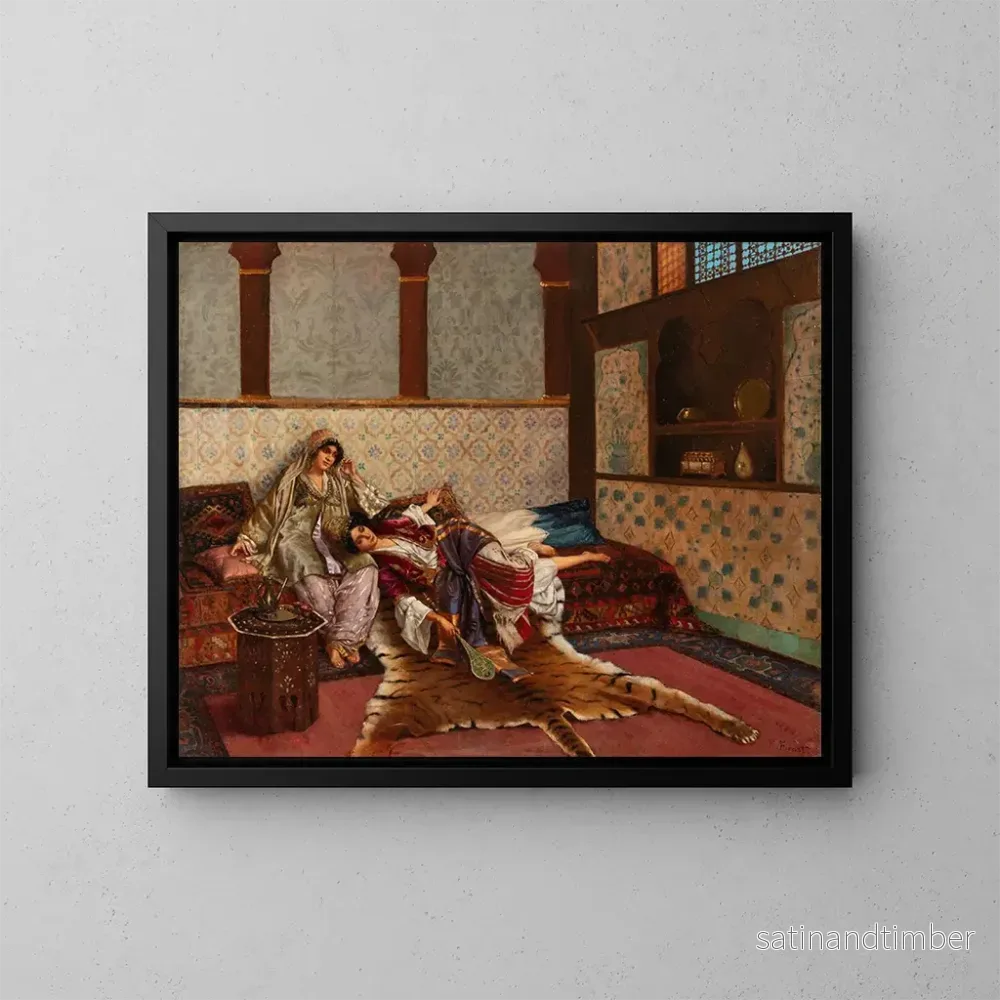 Reproduktion av målningen Douce Berceuse - Rudolf Ernst