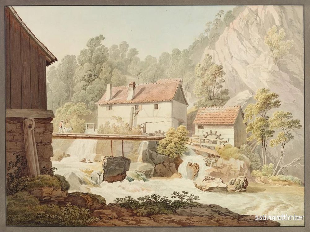 Reproduktion av målningen Moulin des Roches - Jacques Henri Juillerat - Bild 2