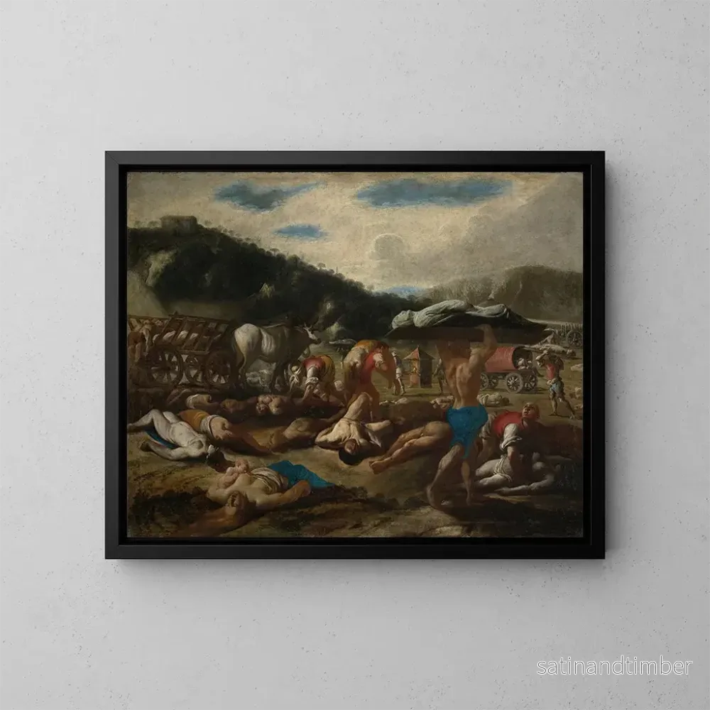 Reproduktion av målningen La Peste av 1656 – Carlo Coppola Reproduktion av målningen La Peste av 1656 – Carlo Coppola