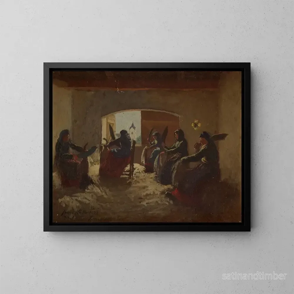 Reproduktion av målningen inomhus - Jakob Kulle