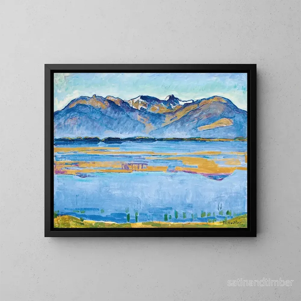 Reproduktion av målningen Landskapsmålning av Montana med Becs de Bosson och Rchy-dalen – Ferdinand Hodler Reproduktion av målningen Landskapsmålning av Montana med Becs de Bosson och Rchy-dalen – Ferdinand Hodler