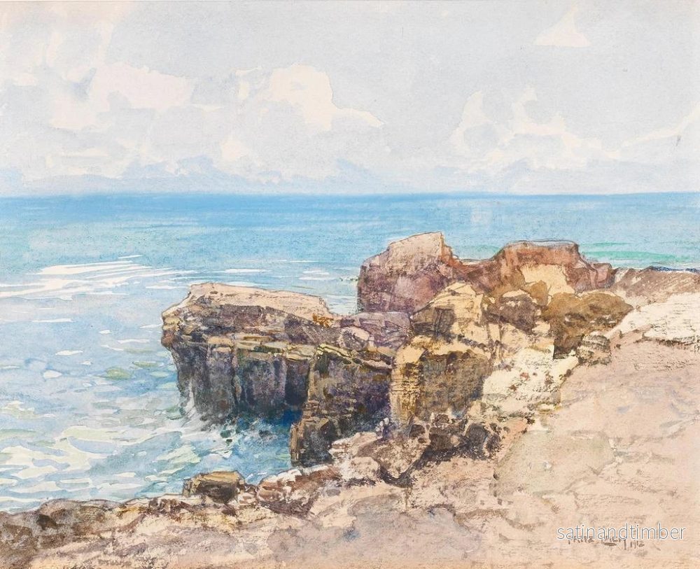 Reproduktion av målningen Côte maritime - Fritz Lach - Bild 2