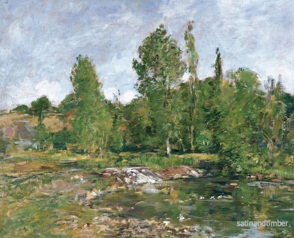 Reproduktion av målningen Saint-Cénery och dammen - Eugène Boudin - Bild 2