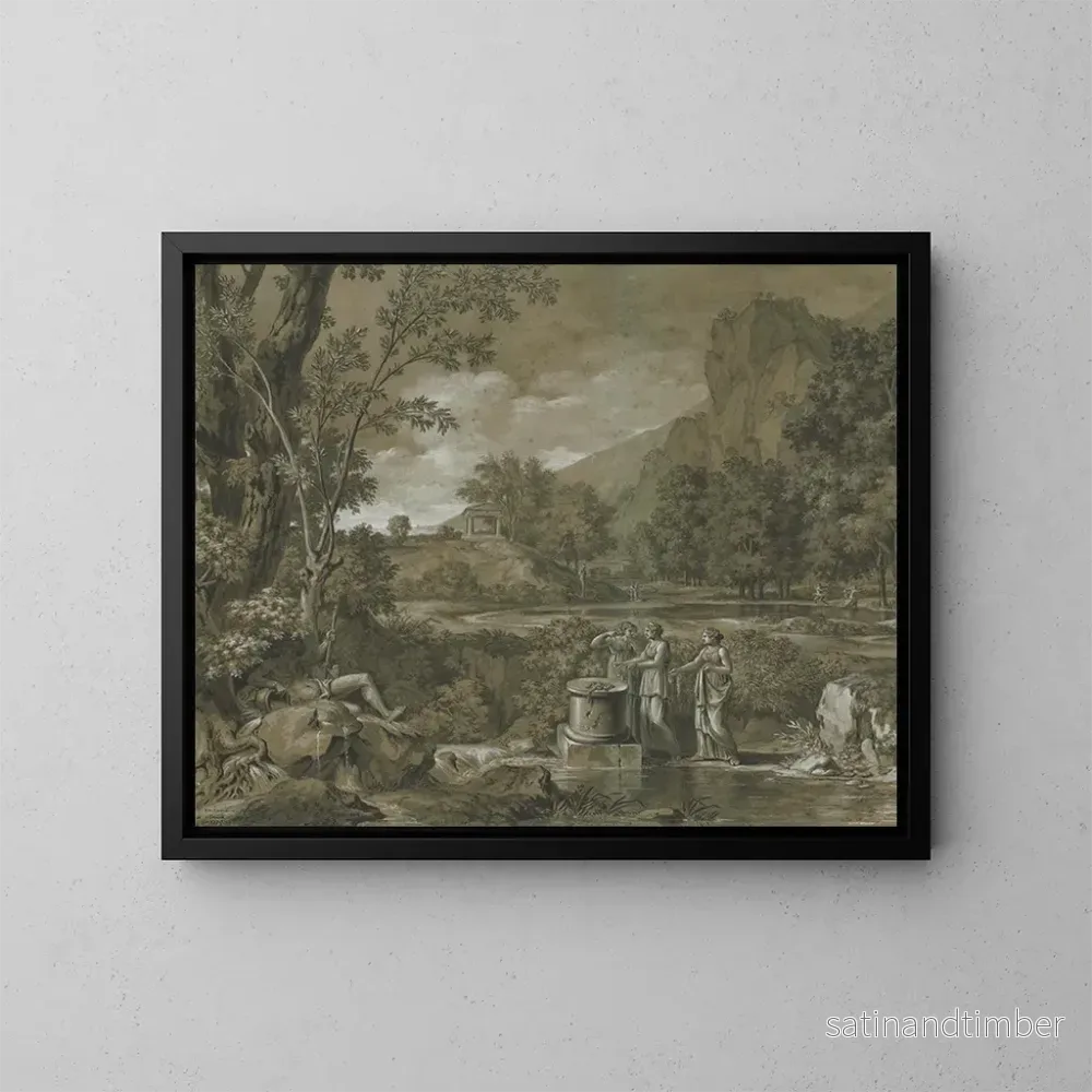 Reproduktion av målningen Landskapsklassiker - Pierre-Henri de Valenciennes