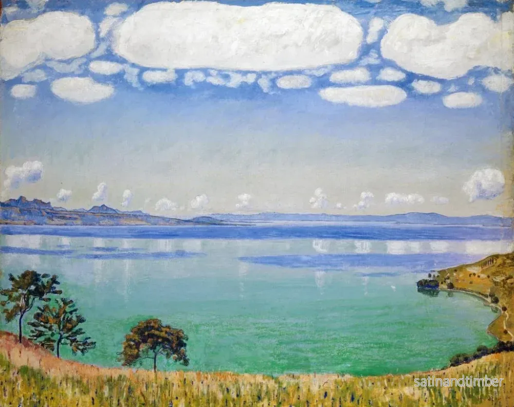 Reproduktion av målningen Lac Léman sett från Chexbres - Ferdinand Hodler - Bild 2