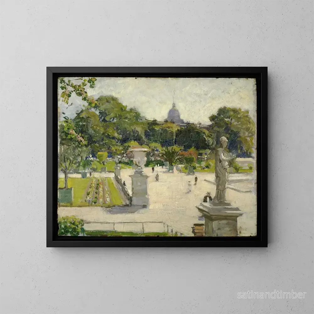Reproduktion av målningen av Jardins du Luxembourg - George Oberteuffer