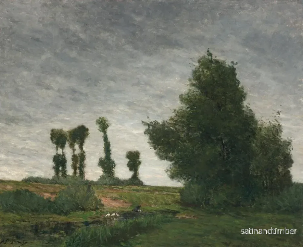 Reproduktion av målningen Landskap med popplar - Paul Gauguin - Bild 2