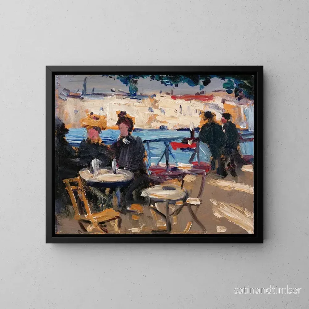 Reproduktion av målningen En kaféscen - James Wilson Morrice