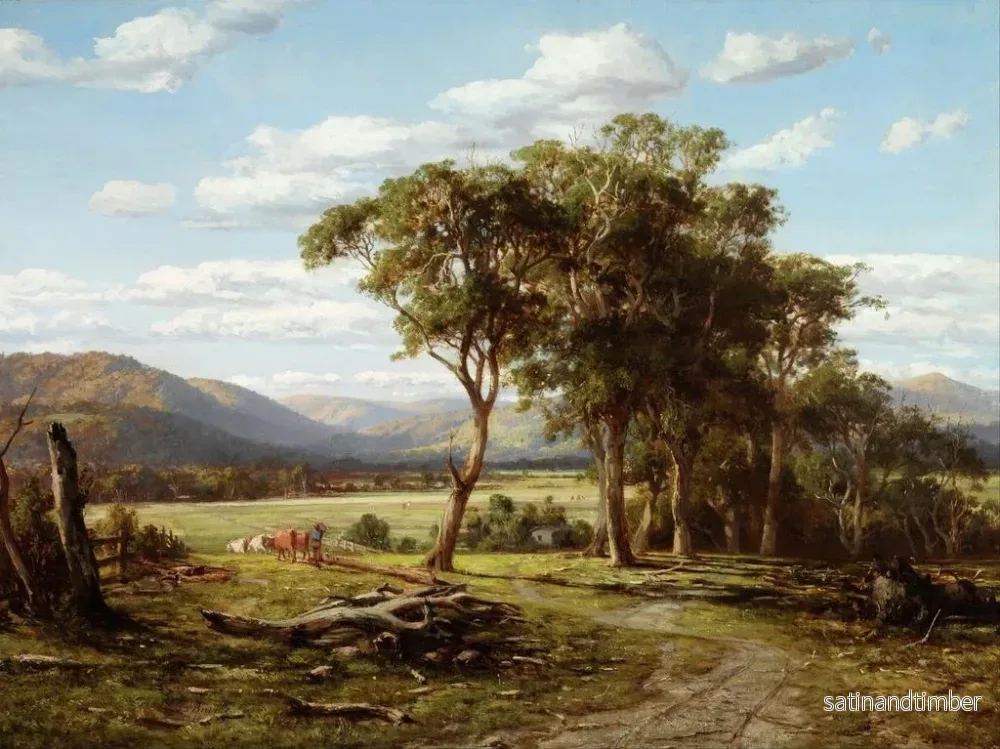 Reproduktion av målningen À Lilydale - Louis Buvelot - Bild 2