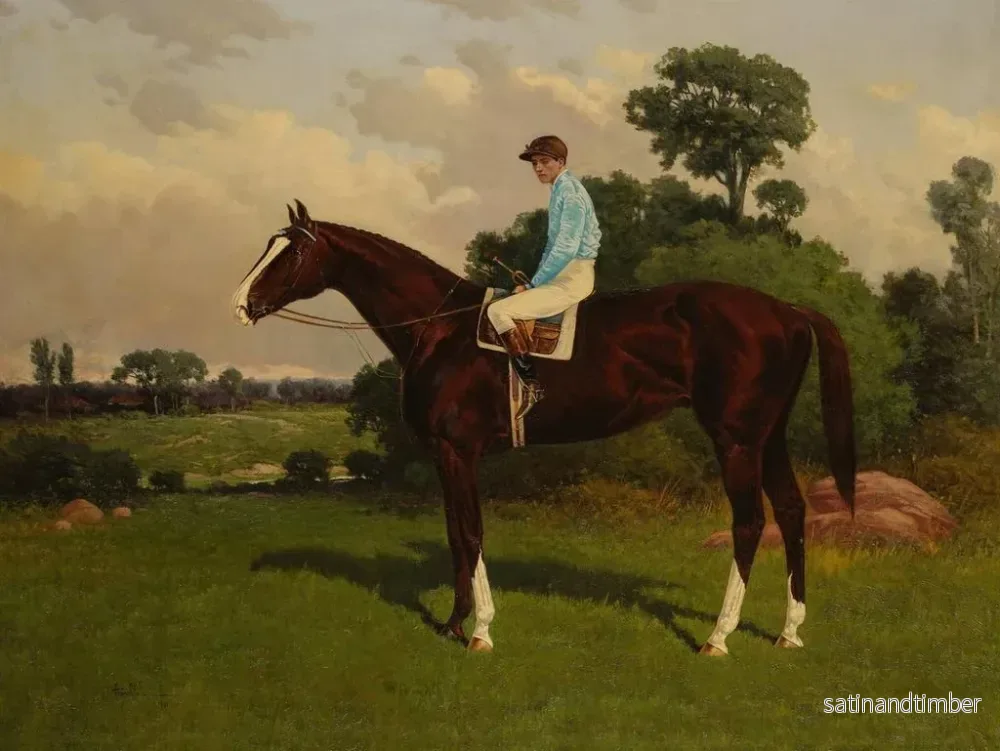 Reproduktion av målningen Nasturtium med ryttare i sadeln - Henry Stull - Bild 2