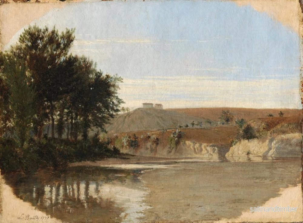 Reproduktion av målningen Vue d'un lac - Louis Léopold Boilly - Bild 2