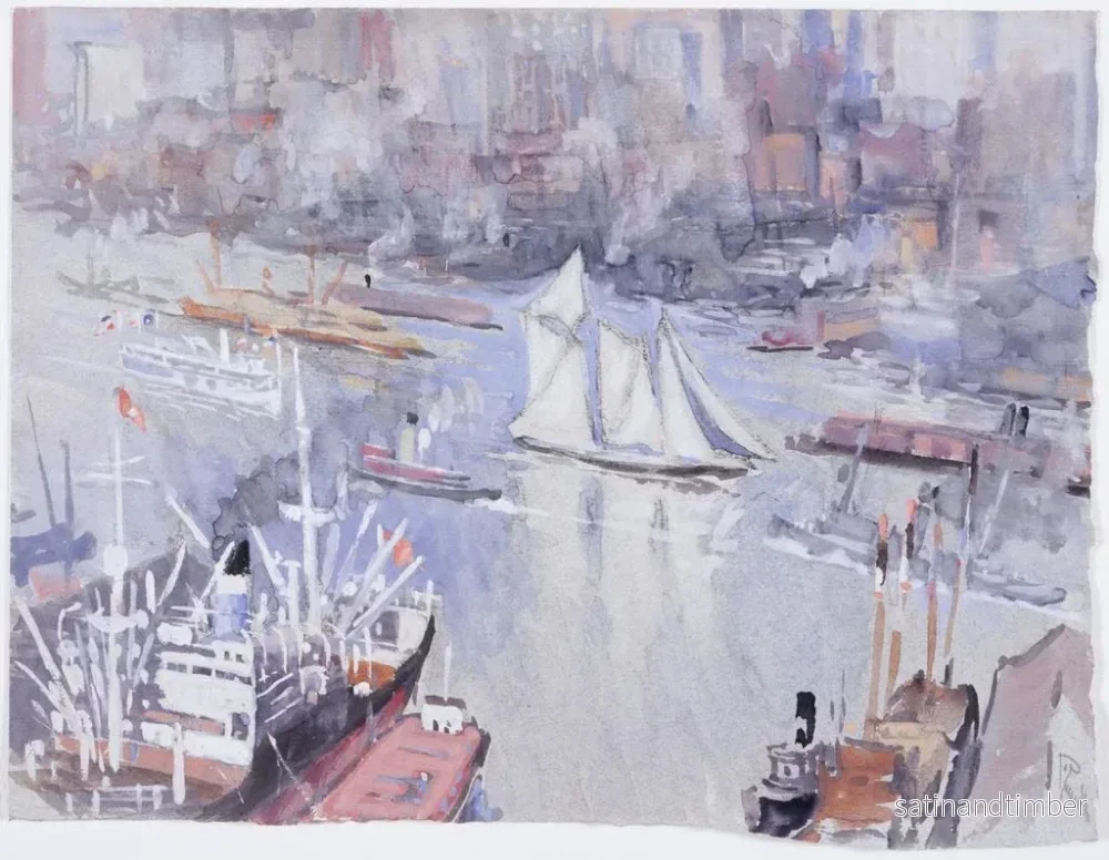 Reproduktion av målningen Le goélette - Joseph Pennell - Bild 2