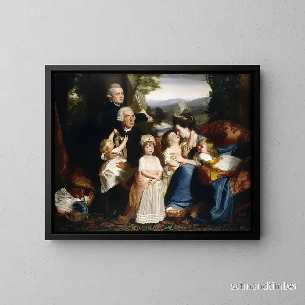 Reproduktion av målningen La famille Copley - John Singleton Copley