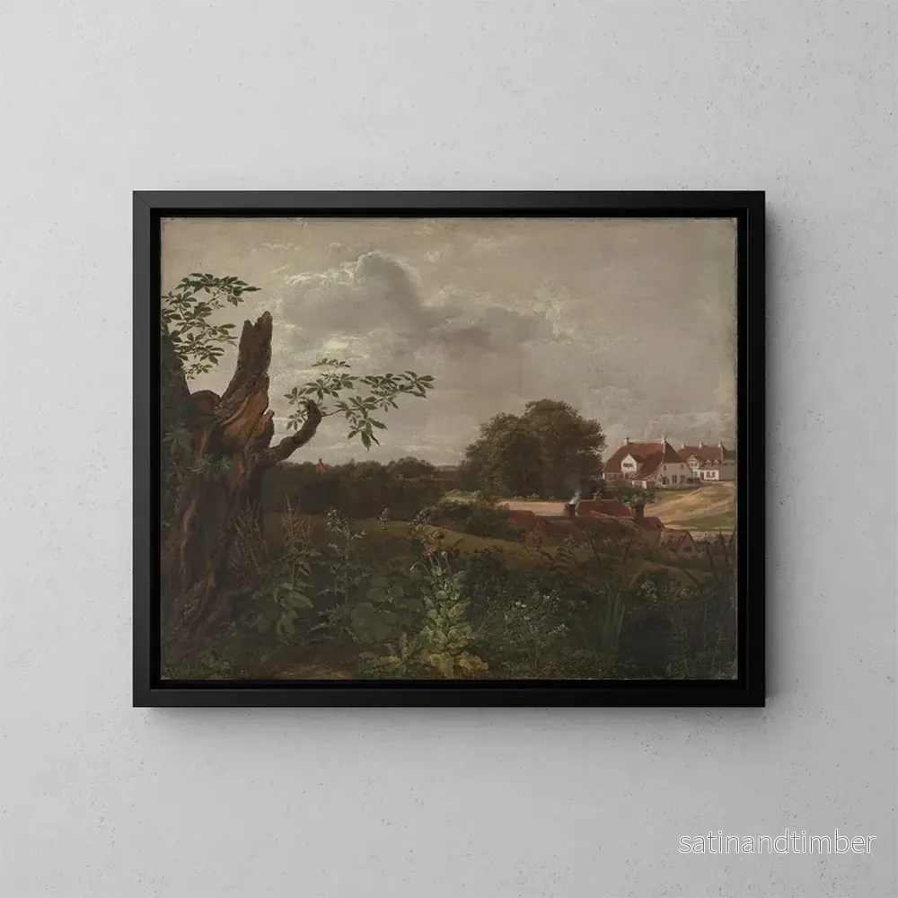 Reproduktion av målningen La grande auberge de Fredensborg - Johan Christian Dahl