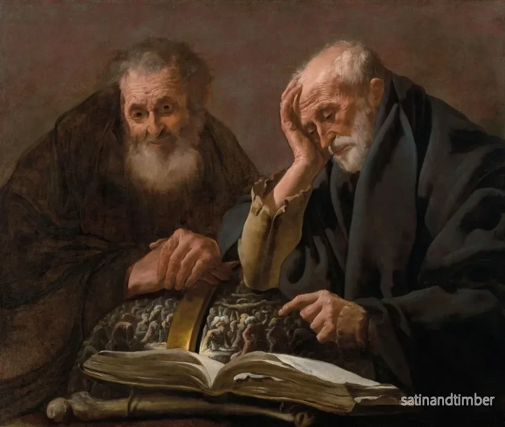 Reproduktion av målningen Démocrite och Héraclite - Hendrick Ter Brugghen - Bild 2