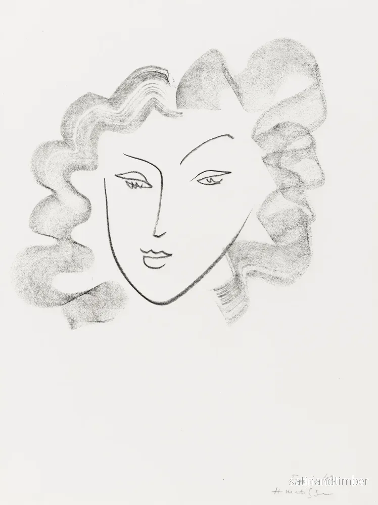 Reproduction de l’œuvre graphique Chevelure ruban de fumée – Henri Matisse Reproduction de l’œuvre graphique Chevelure ruban de fumée – Henri Matisse