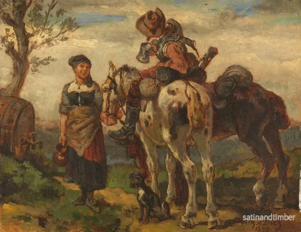 Reproduktion av målningen Le tronc de selle - Wilhelm von Diez - Bild 2