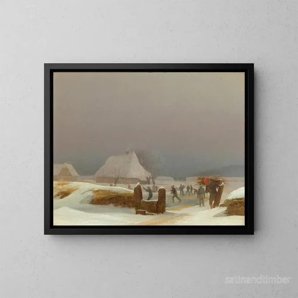 Reproduktion av målningen Landskapsbild av Funen – Wilhelm Bendz Reproduktion av målningen Landskapsbild av Funen – Wilhelm Bendz