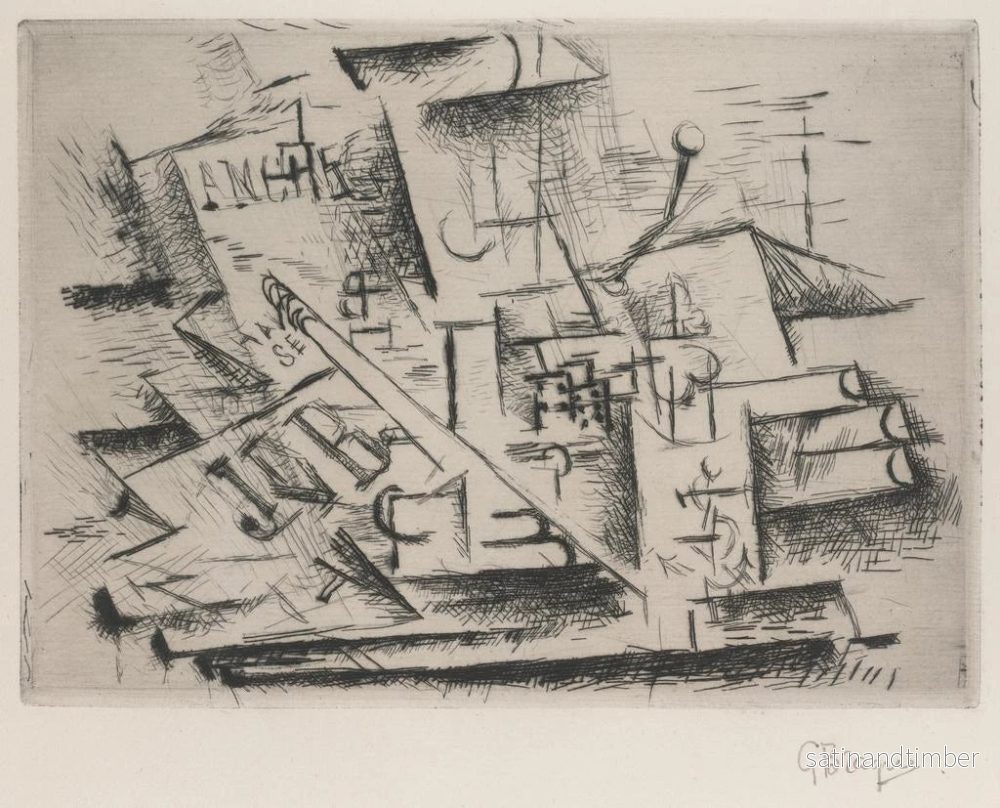 Reproduktion av målningen Job - Georges Braque - Bild 2