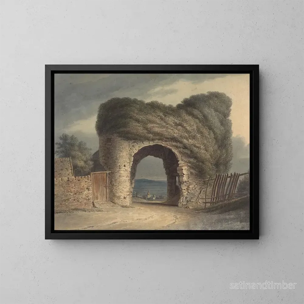 Reproduktion av målningen Portail de Strand à Winchelsea – Henry Morton Reproduktion av målningen Portail de Strand à Winchelsea – Henry Morton