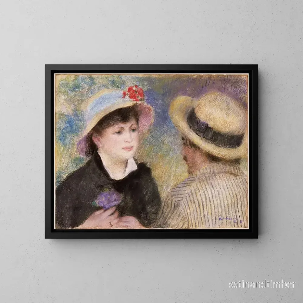 Reproduktion av målningen Par i båt - Pierre-Auguste Renoir